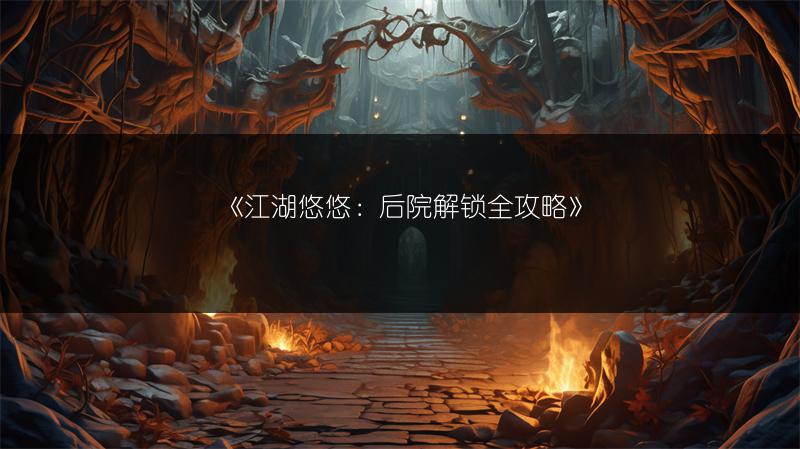 《江湖悠悠：后院解锁全攻略》