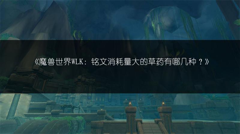 《魔兽世界WLK：铭文消耗量大的草药有哪几种？》