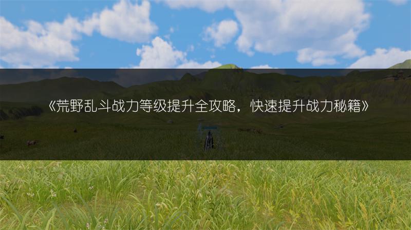 《荒野乱斗战力等级提升全攻略，快速提升战力秘籍》