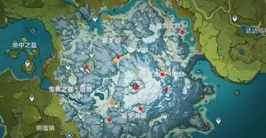 原神雪葬之都近郊的碎片位置介绍 原神雪葬之都近郊的碎片位置介绍