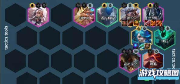 云顶之弈11.16铁甲格温阵容装备羁绊一览