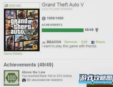 侠盗猎车手5OL版全成就心得