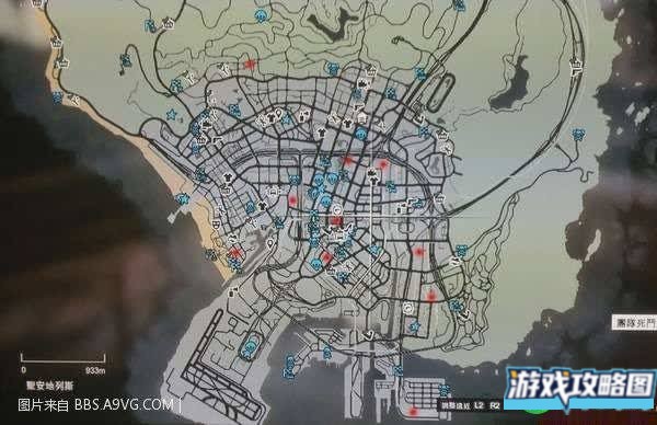 侠盗猎车手5OL版帮派红圈位置图和出现时间