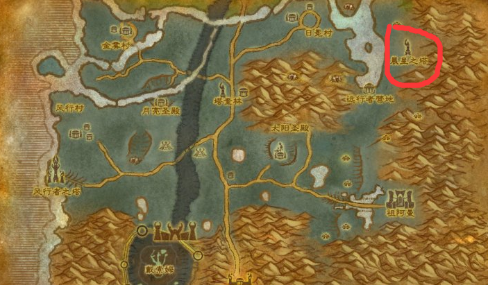 魔兽世界晨星之塔在哪