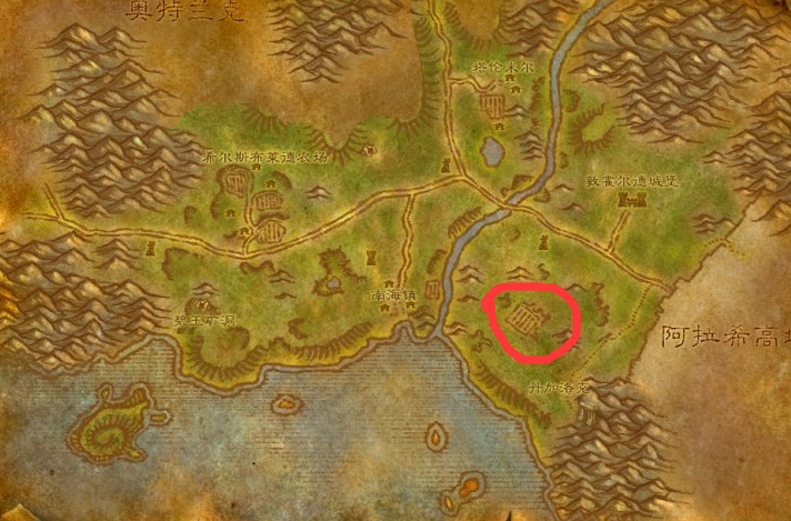 魔兽世界奈杉德哨岗在哪