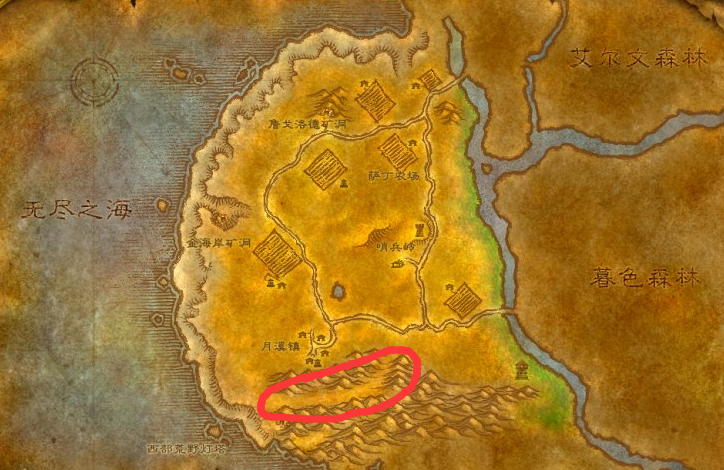 魔兽世界匕首岭在哪