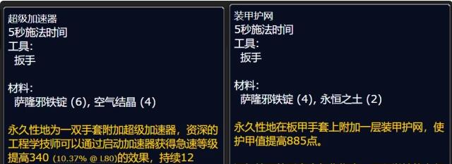 魔兽世界wlk商业技能收益介绍