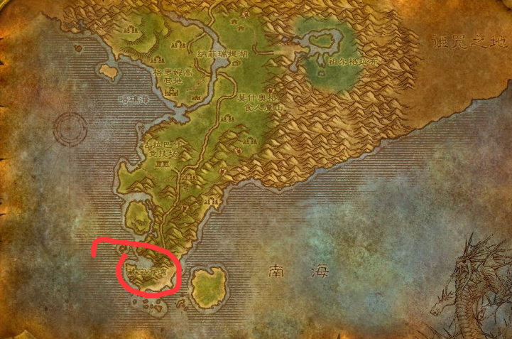 魔兽世界藏宝海湾在哪