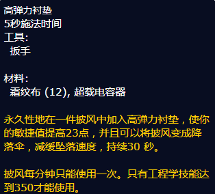 魔兽世界高弹力衬垫图纸哪里学