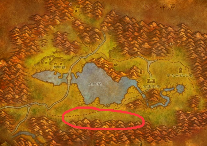 魔兽世界湖边大道在哪