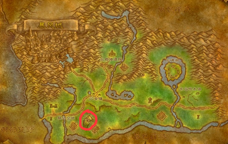 魔兽世界法戈第矿洞在哪