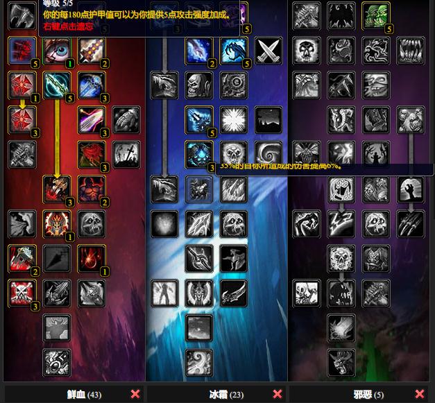 魔兽世界wlkdkt天赋选什么