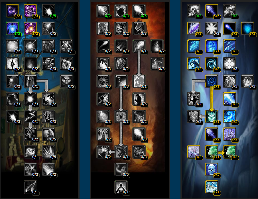 魔兽世界wlk法师练级天赋怎么点