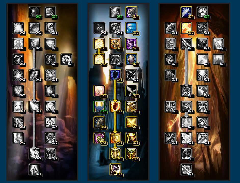 魔兽世界wlk圣骑士练级天赋怎么点