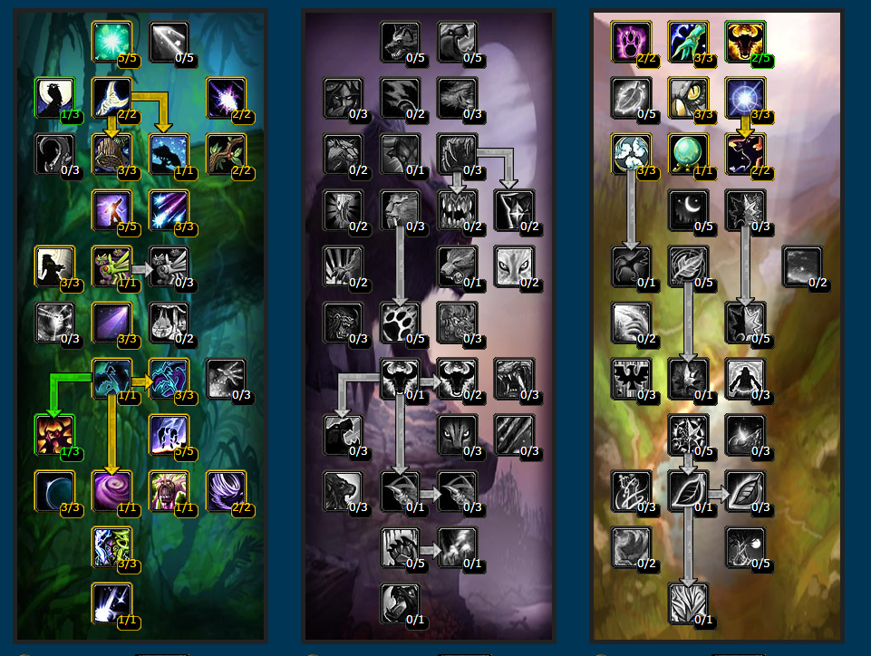 魔兽世界wlk平衡德PVP天赋怎么点