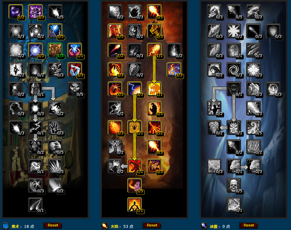 魔兽世界wlk火法PVP天赋怎么点