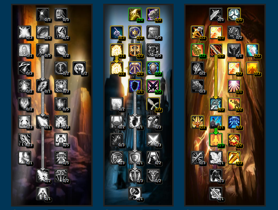 魔兽世界wlk奶骑PVP天赋怎么点