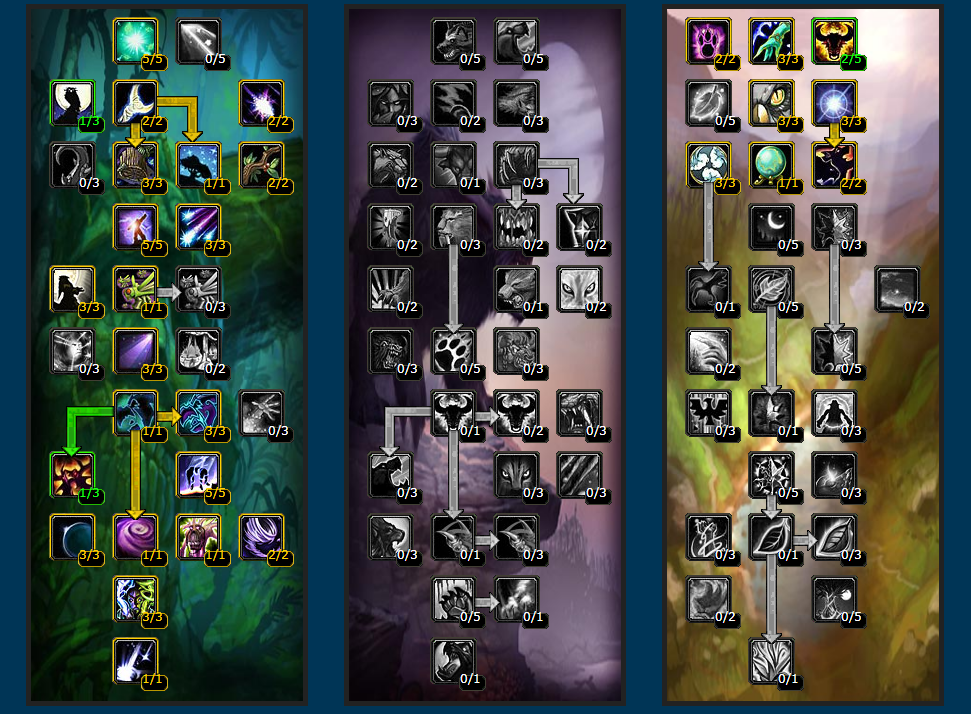 魔兽世界wlk德鲁伊PVP天赋怎么点