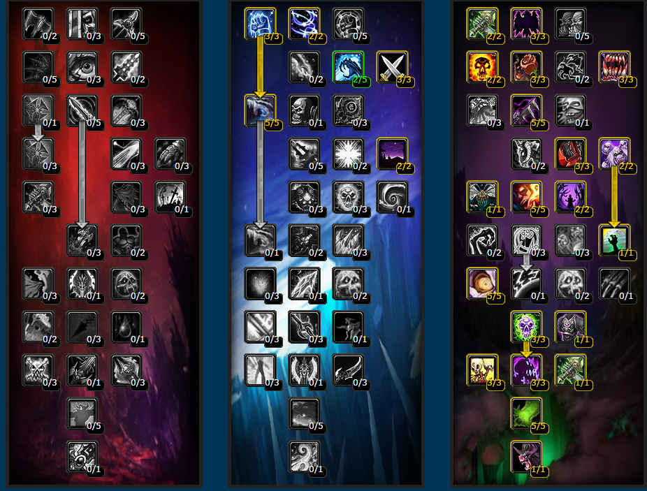 魔兽世界wlkDKPVP天赋怎么点