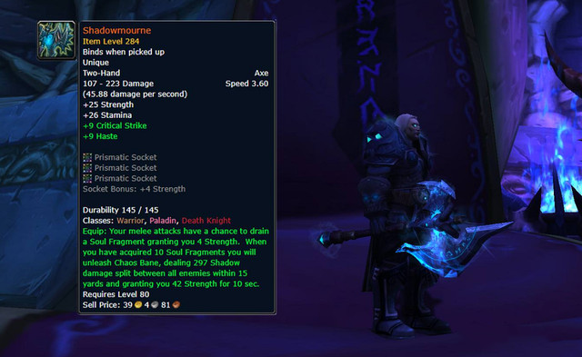 魔兽世界wlk橙斧给谁用好