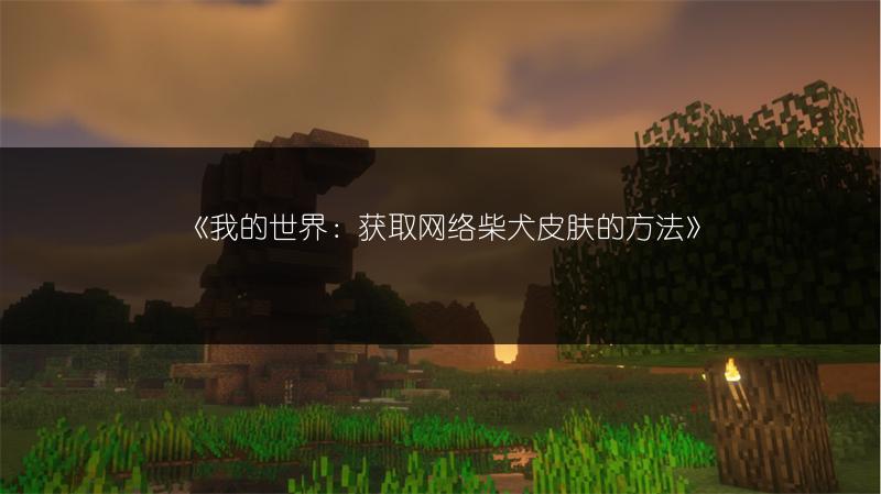 《我的世界：获取网络柴犬皮肤的方法》