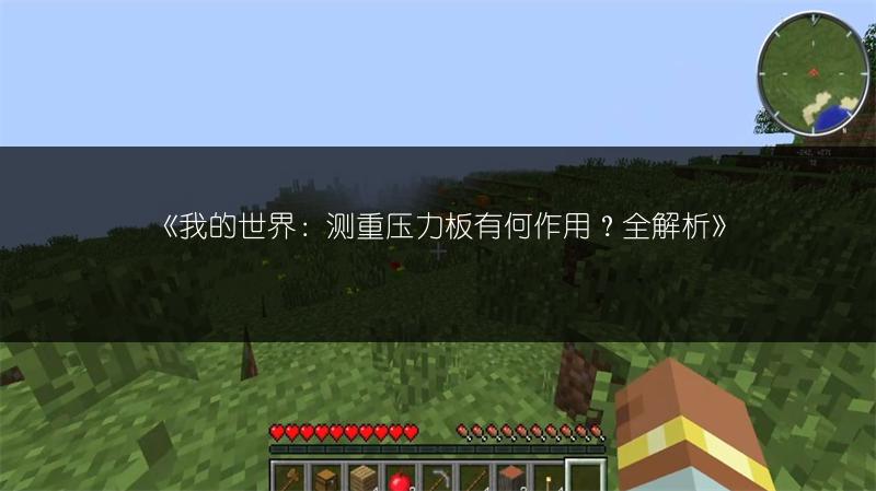 《我的世界：测重压力板有何作用？全解析》