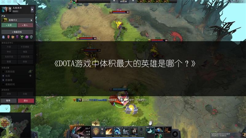 《DOTA游戏中体积最大的英雄是哪个？》