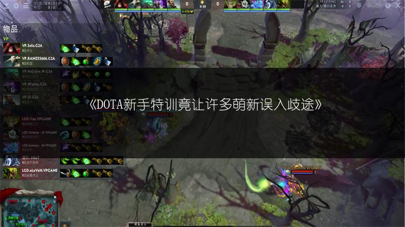 《DOTA新手特训竟让许多萌新误入歧途》