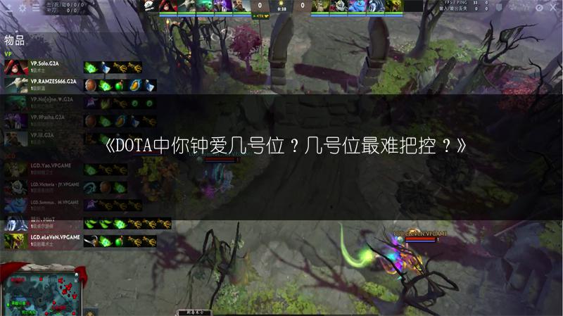 《DOTA中你钟爱几号位？几号位最难把控？》
