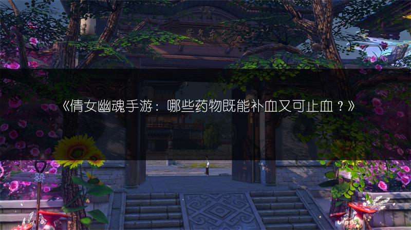 《倩女幽魂手游：哪些药物既能补血又可止血？》